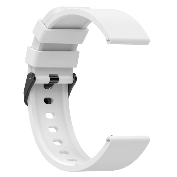 20mm Step Silicone Strap Stainless Steel Black Buckle, For Amazfit Bip 3