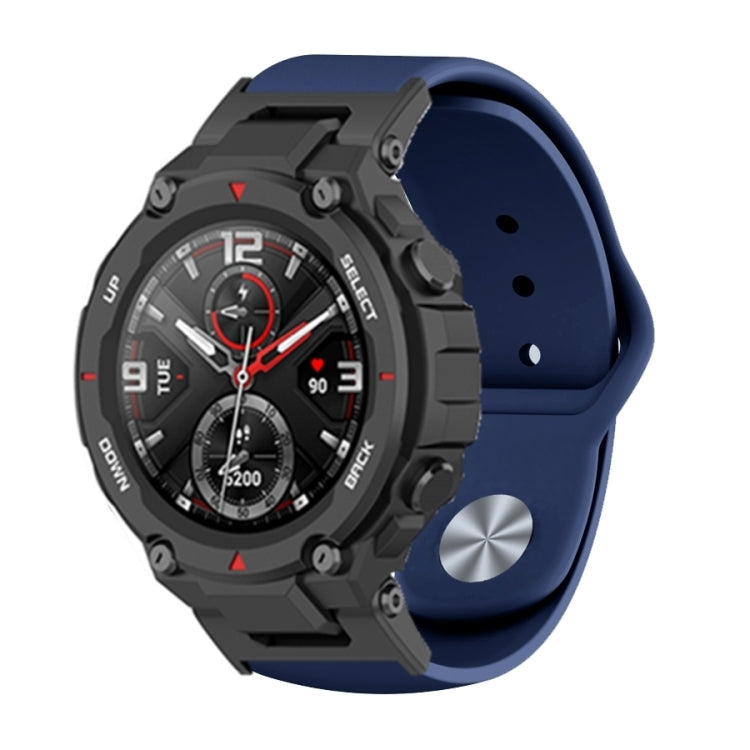Silicone Reverse Buckle Watch Band, For Amazfit T-Rex / T-Rex Pro / Ares