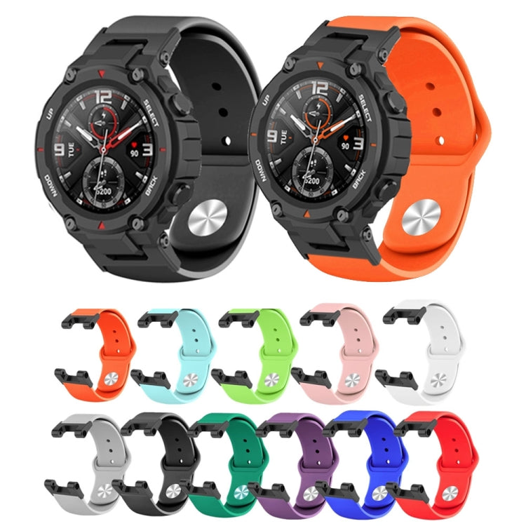 Silicone Reverse Buckle Watch Band, For Amazfit T-Rex / T-Rex Pro / Ares