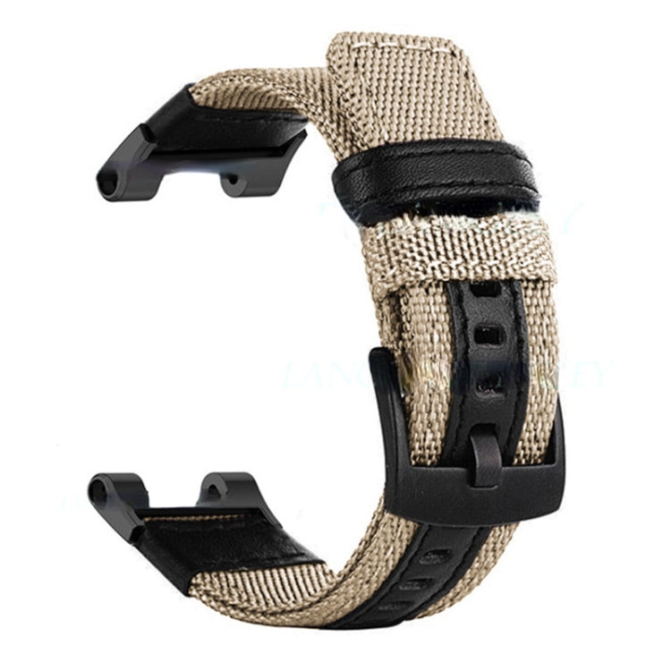 Leather Nylon Watch Band, For Amazfit T-Rex / T-Rex Pro / Ares