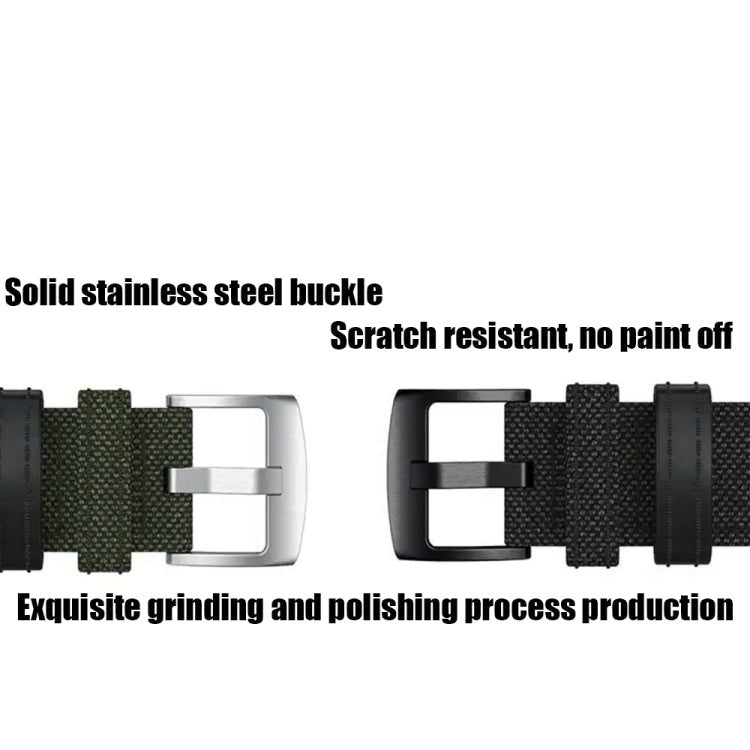 Leather Nylon Watch Band, For Amazfit T-Rex / T-Rex Pro / Ares