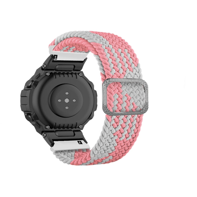 Adjustable Buckle Braided Nylon Watch Band, For Amazfit T-Rex / T-Rex Pro / Ares