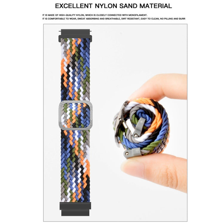Adjustable Buckle Braided Nylon Watch Band, For Amazfit T-Rex / T-Rex Pro / Ares