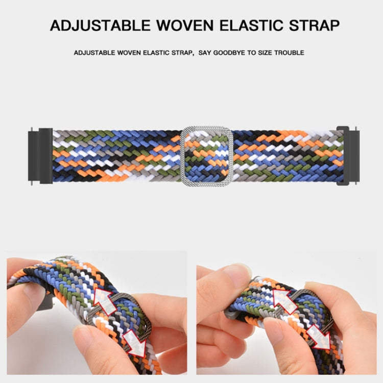 Adjustable Buckle Braided Nylon Watch Band, For Amazfit T-Rex / T-Rex Pro / Ares