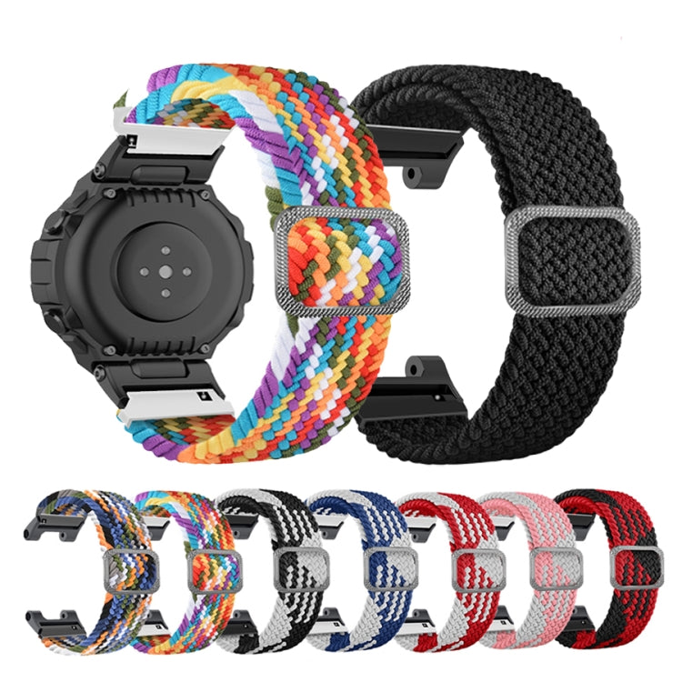 Adjustable Buckle Braided Nylon Watch Band, For Amazfit T-Rex / T-Rex Pro / Ares