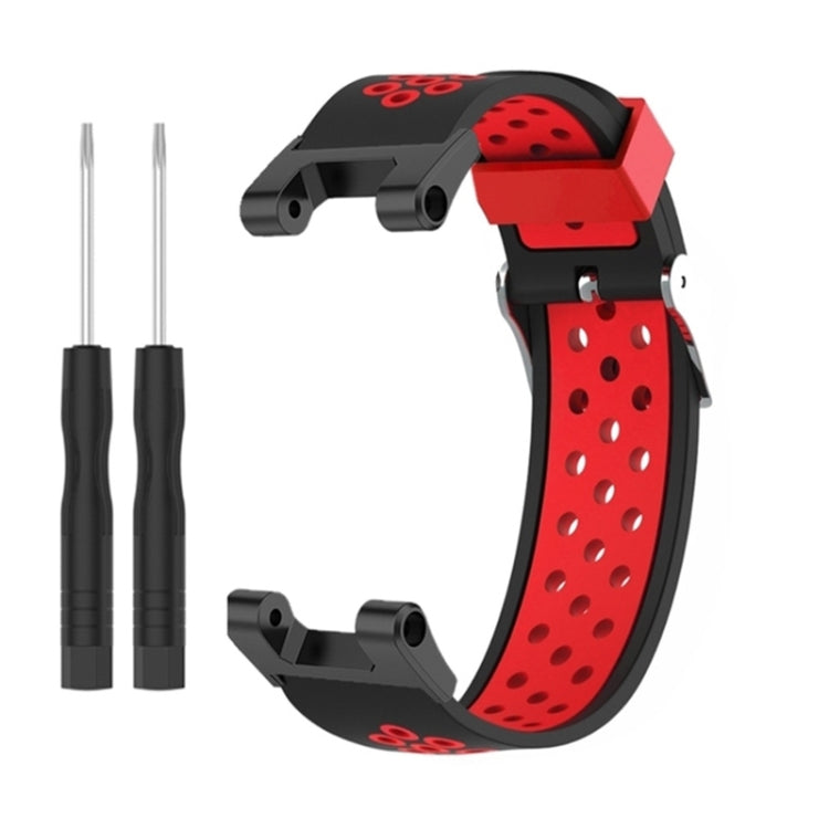 3-Row Holes Two-color Silicone Watch Band, For Amazfit T-Rex / T-Rex Pro / Ares