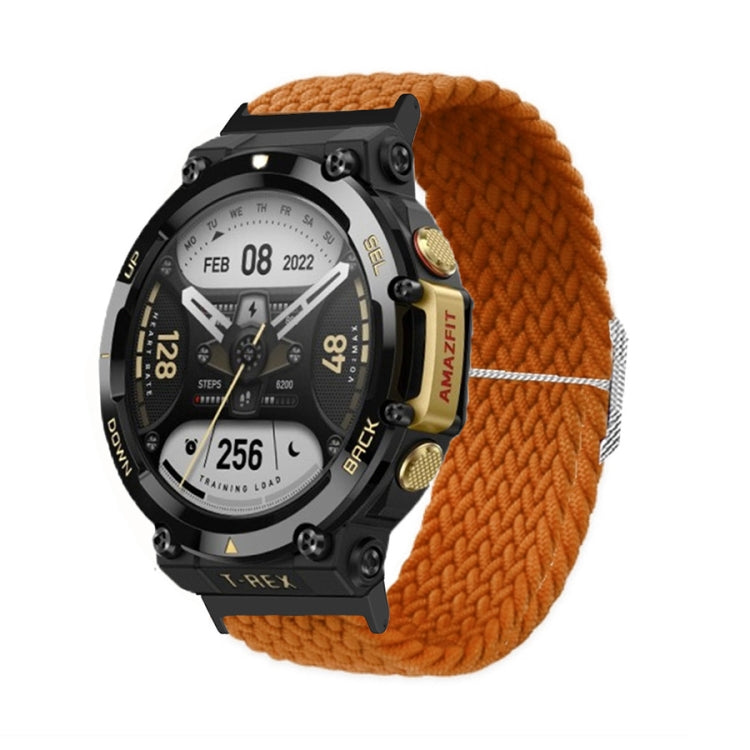 Adjustable Buckle Braided Nylon Watch Band, For Amazfit T-Rex 2