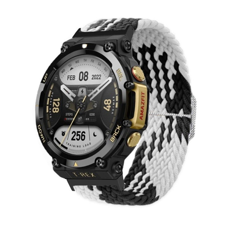 Adjustable Buckle Braided Nylon Watch Band, For Amazfit T-Rex 2