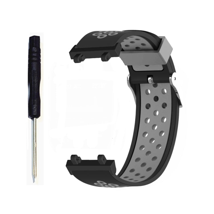 3-Row Holes Two-color Silicone Watch Band, For Amazfit T-Rex 2