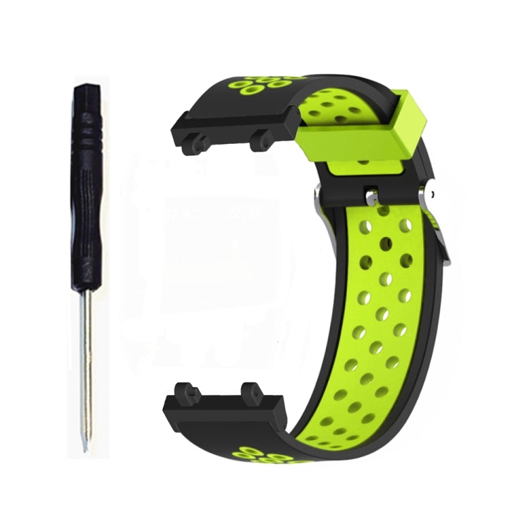 3-Row Holes Two-color Silicone Watch Band, For Amazfit T-Rex 2