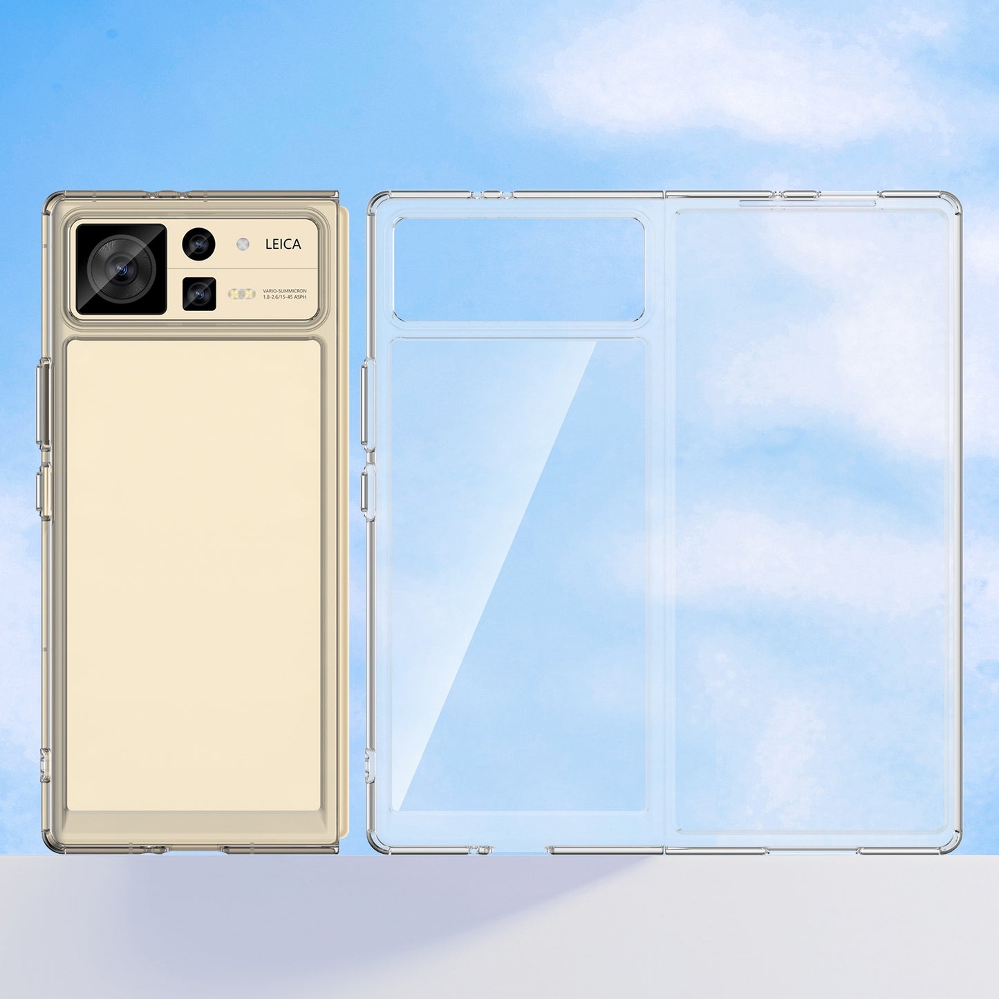For Xiaomi Mix Fold 2 Colorful Series Acrylic + TPU Phone Case(Transparent)