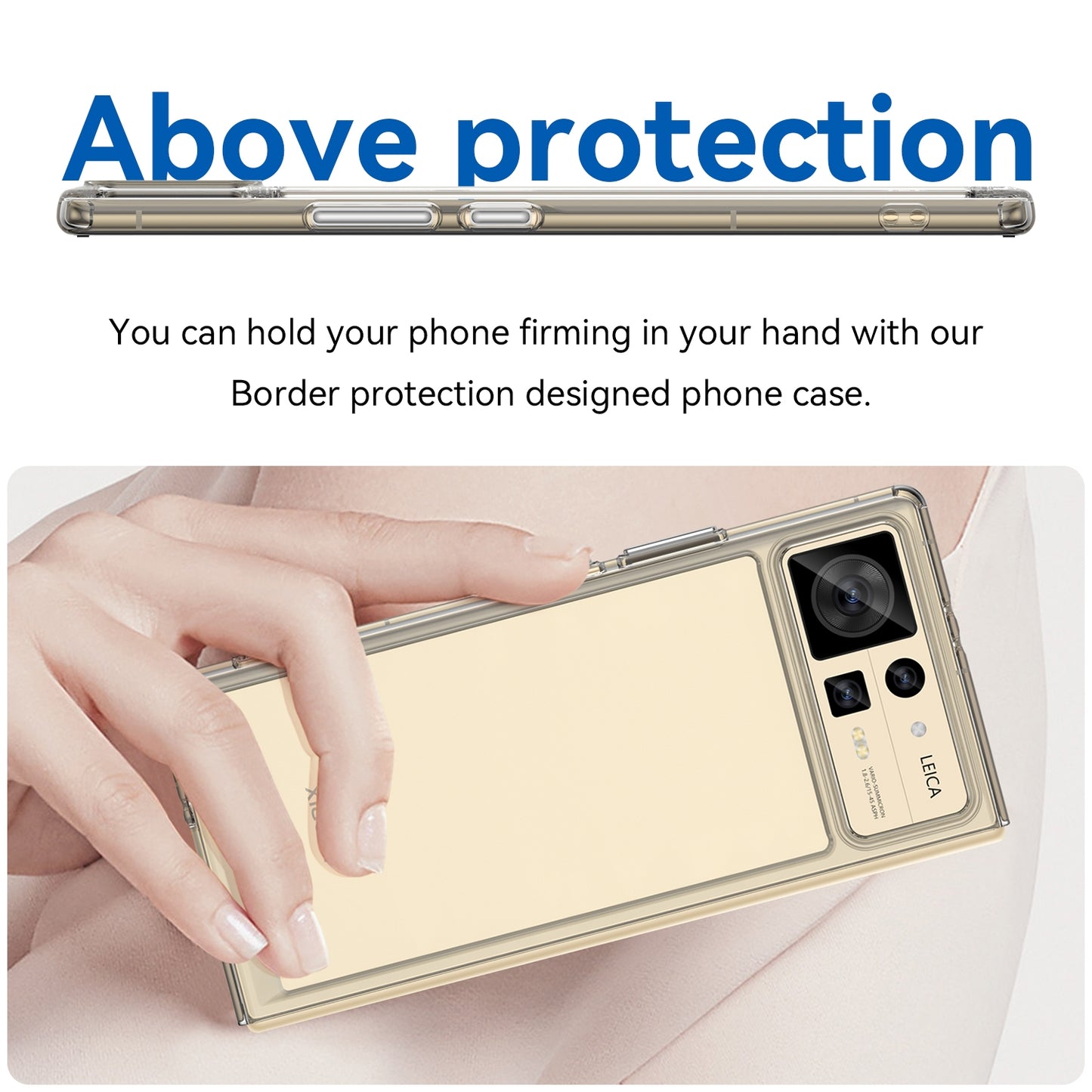 For Xiaomi Mix Fold 2 Colorful Series Acrylic + TPU Phone Case(Transparent)