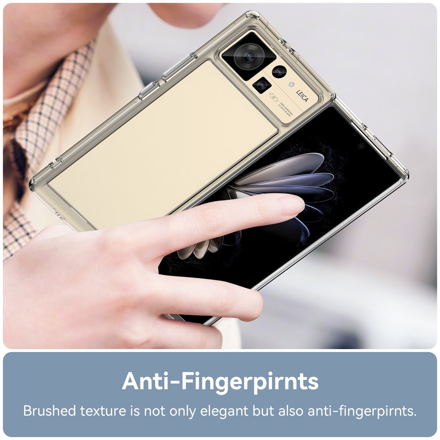 For Xiaomi Mix Fold 2 Colorful Series Acrylic + TPU Phone Case(Transparent)