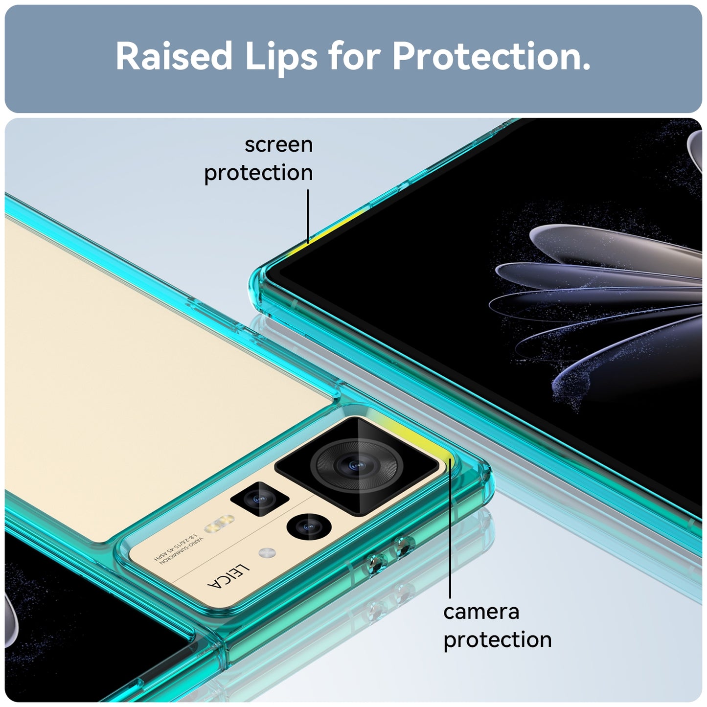For Xiaomi Mix Fold 2 Colorful Series Acrylic + TPU Phone Case(Transparent Blue)