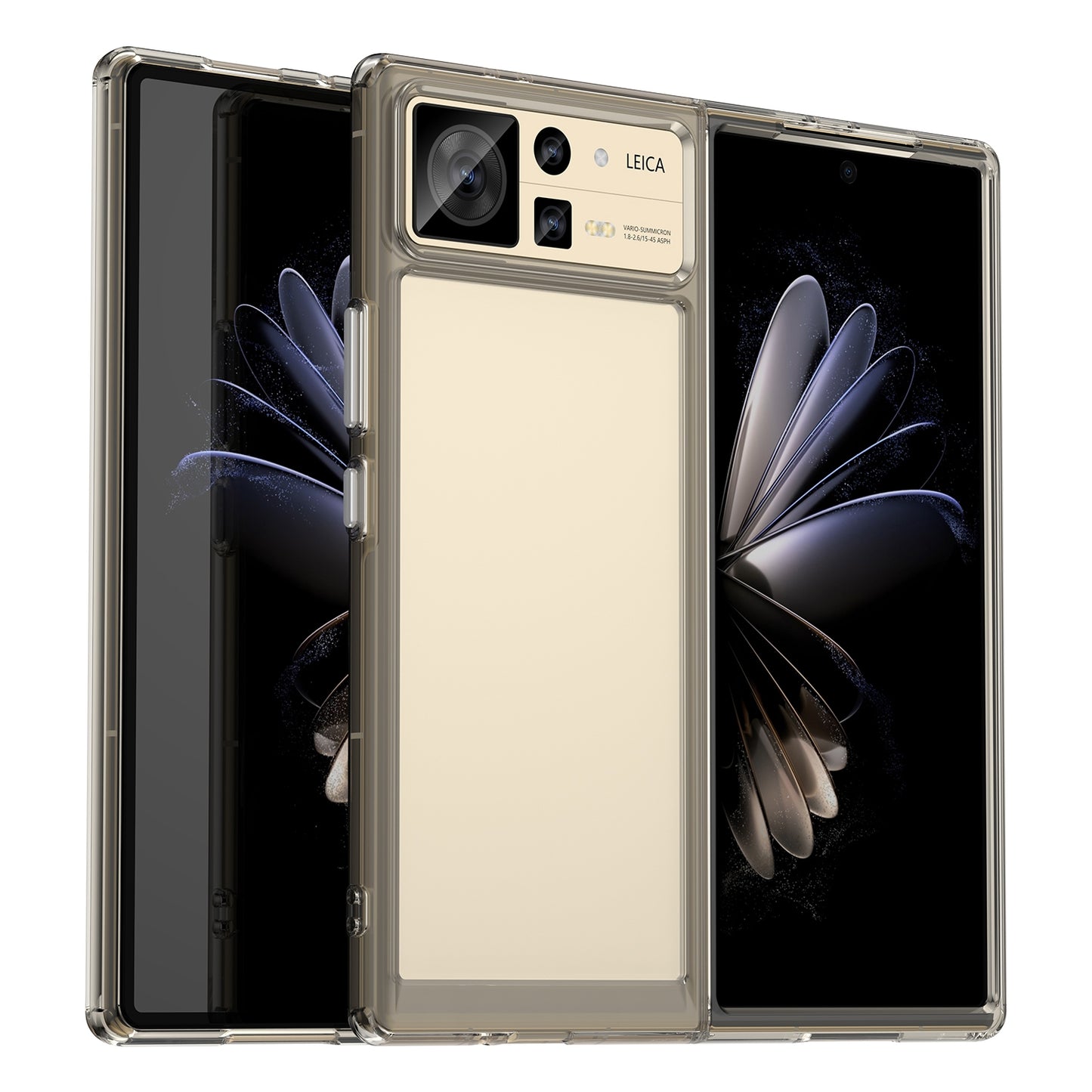 For Xiaomi Mix Fold 2 Colorful Series Acrylic + TPU Phone Case(Transparent Grey)