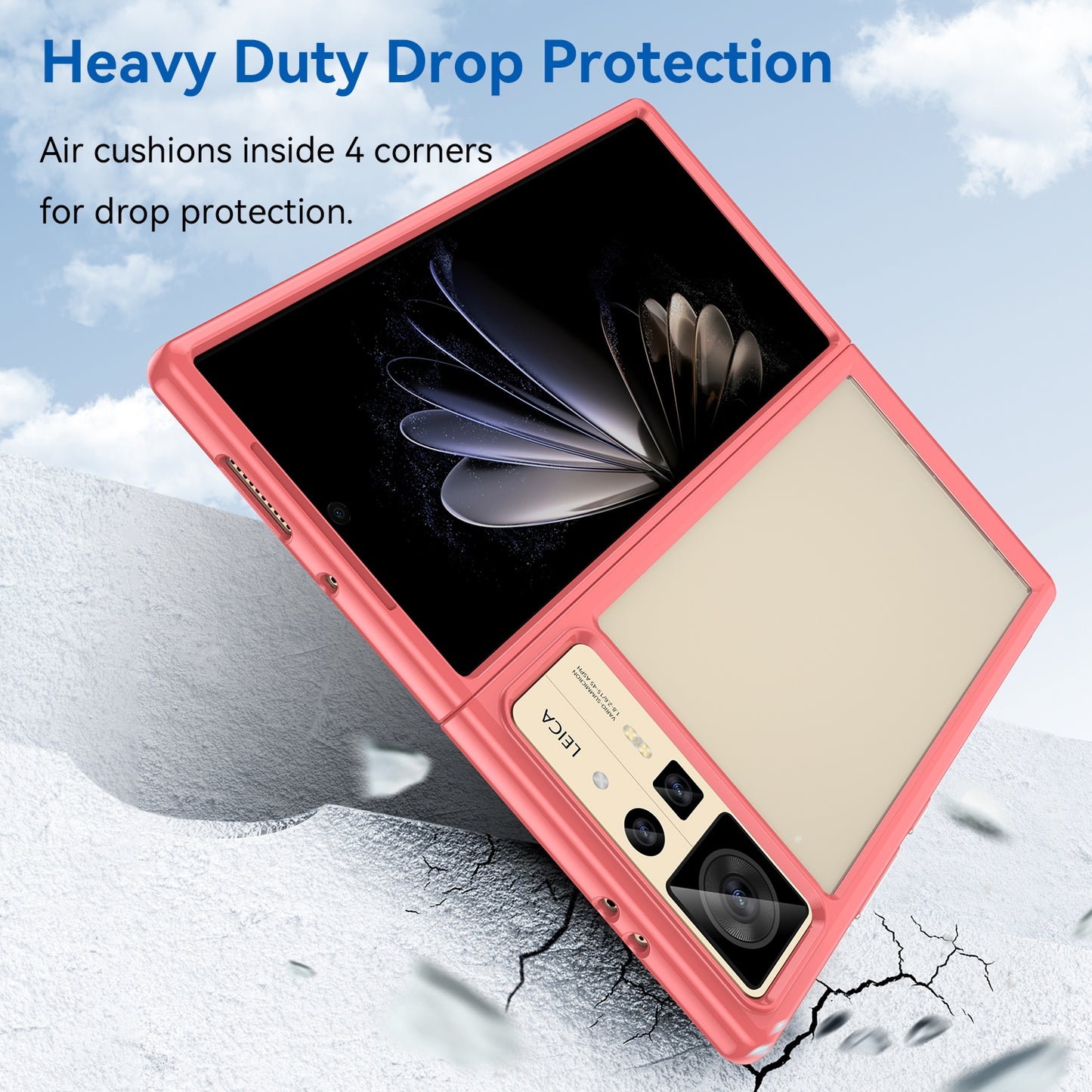 For Xiaomi Mix Fold 2 Colorful Series Acrylic + TPU Phone Case(Red)