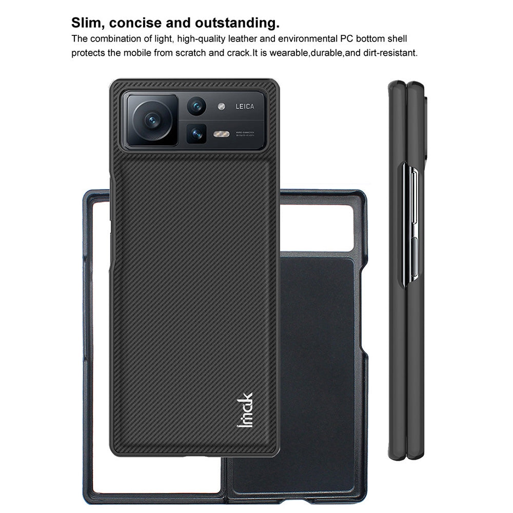 For Xiaomi Mix Fold 2 5G IMAK Ruiyi Series Carbon Fiber PU + PC Phone Case