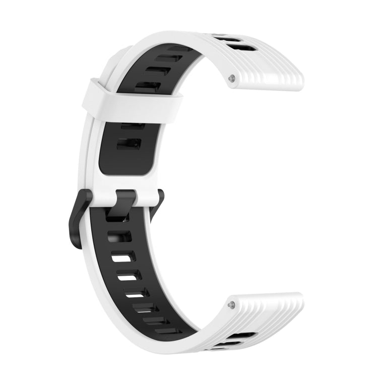 Stripe Two-color Silicone Watch Band, For  Amazfit GTR 4