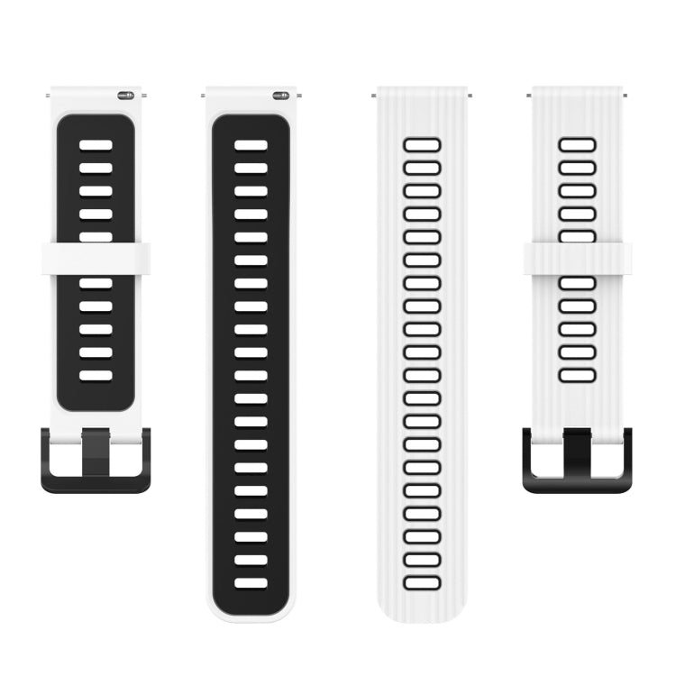Stripe Two-color Silicone Watch Band, For Amazfit GTR 4