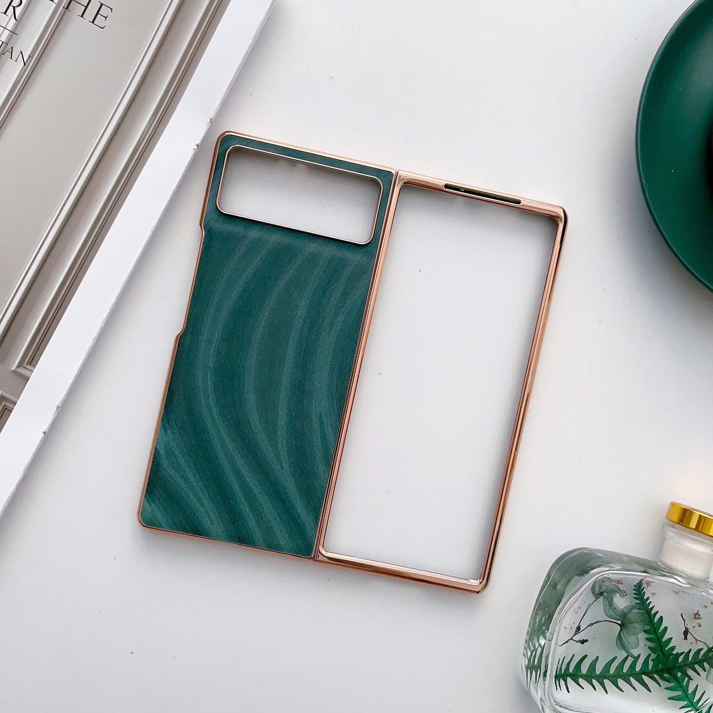 For Xiaomi Mix Fold 2 Nano Electroplating Protective Phone Case(Green Grass)