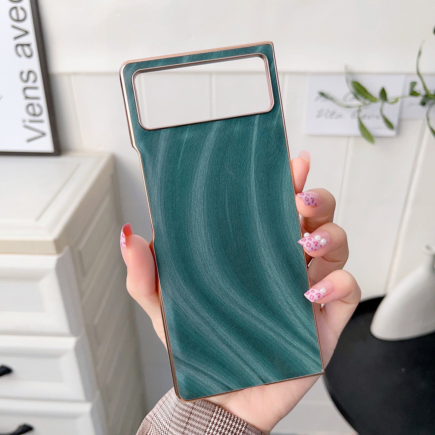 For Xiaomi Mix Fold 2 Nano Electroplating Protective Phone Case(Green Grass)