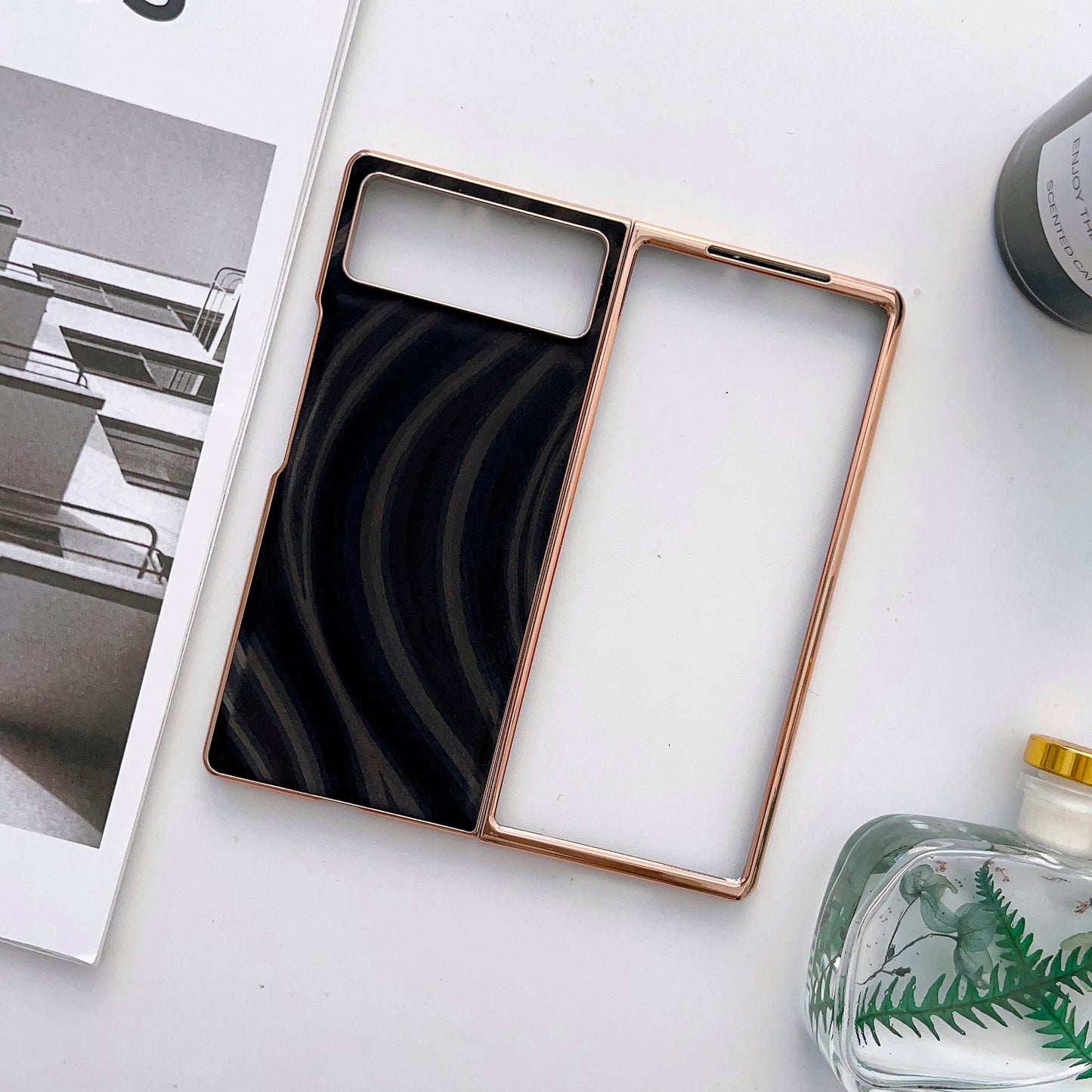 For Xiaomi Mix Fold 2 Nano Electroplating Protective Phone Case(Black)