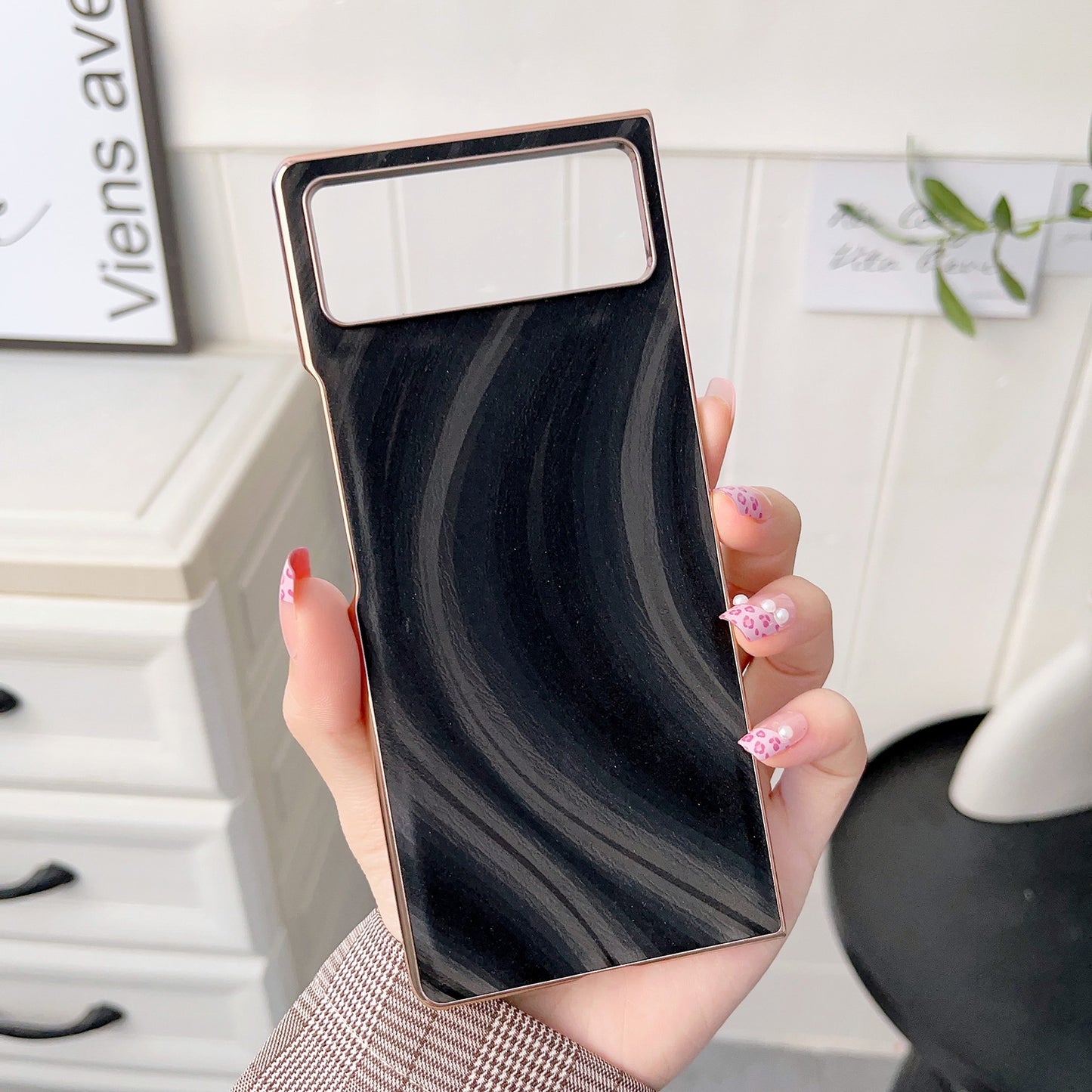 For Xiaomi Mix Fold 2 Nano Electroplating Protective Phone Case(Black)