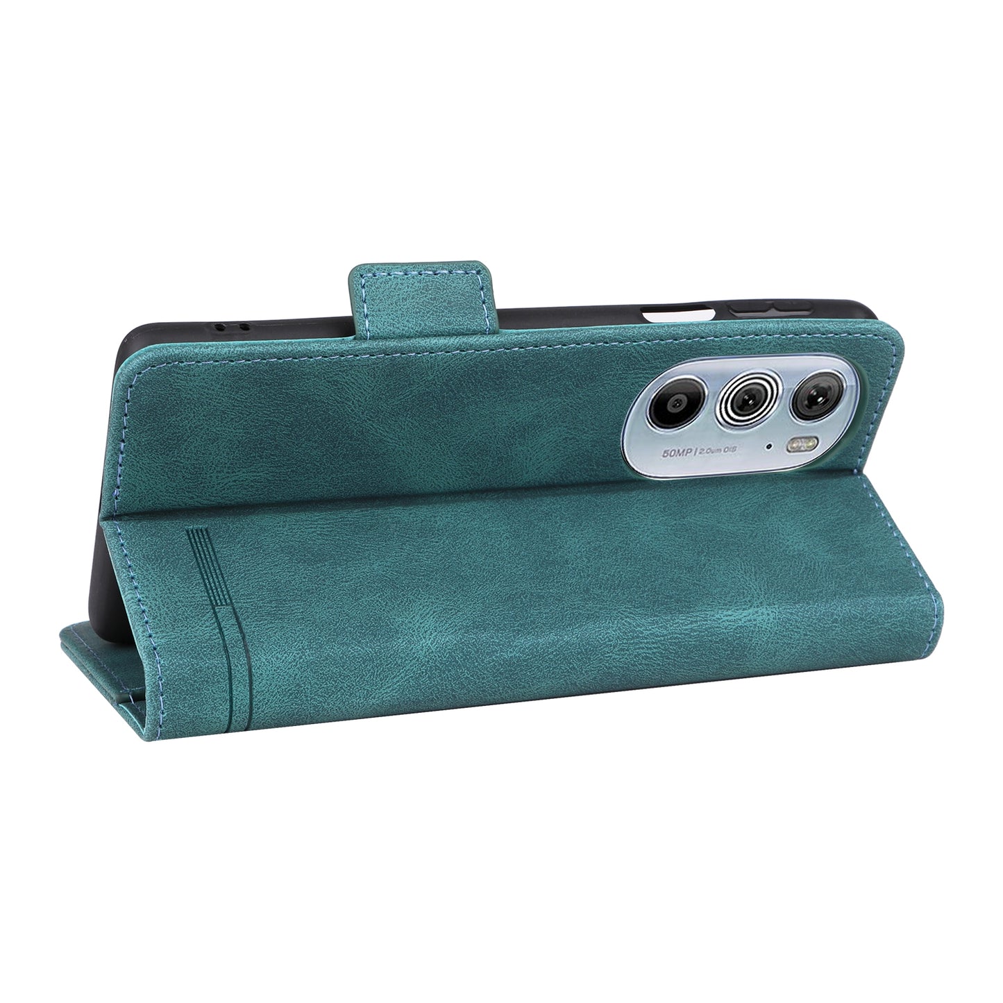 For Motorola Edge X30 / Edge 30 Pro / Edge+ 2022 Magnetic Clasp Leather Phone Case(Green)