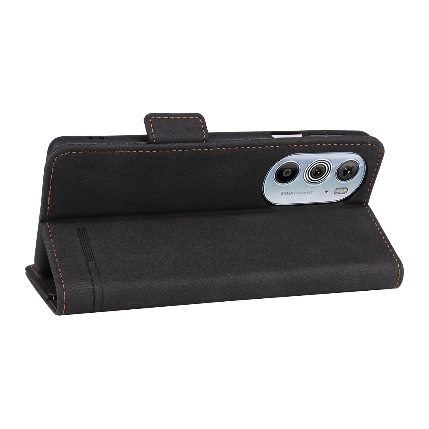 For Motorola Edge X30 / Edge 30 Pro / Edge+ 2022 Magnetic Clasp Leather Phone Case(Black)