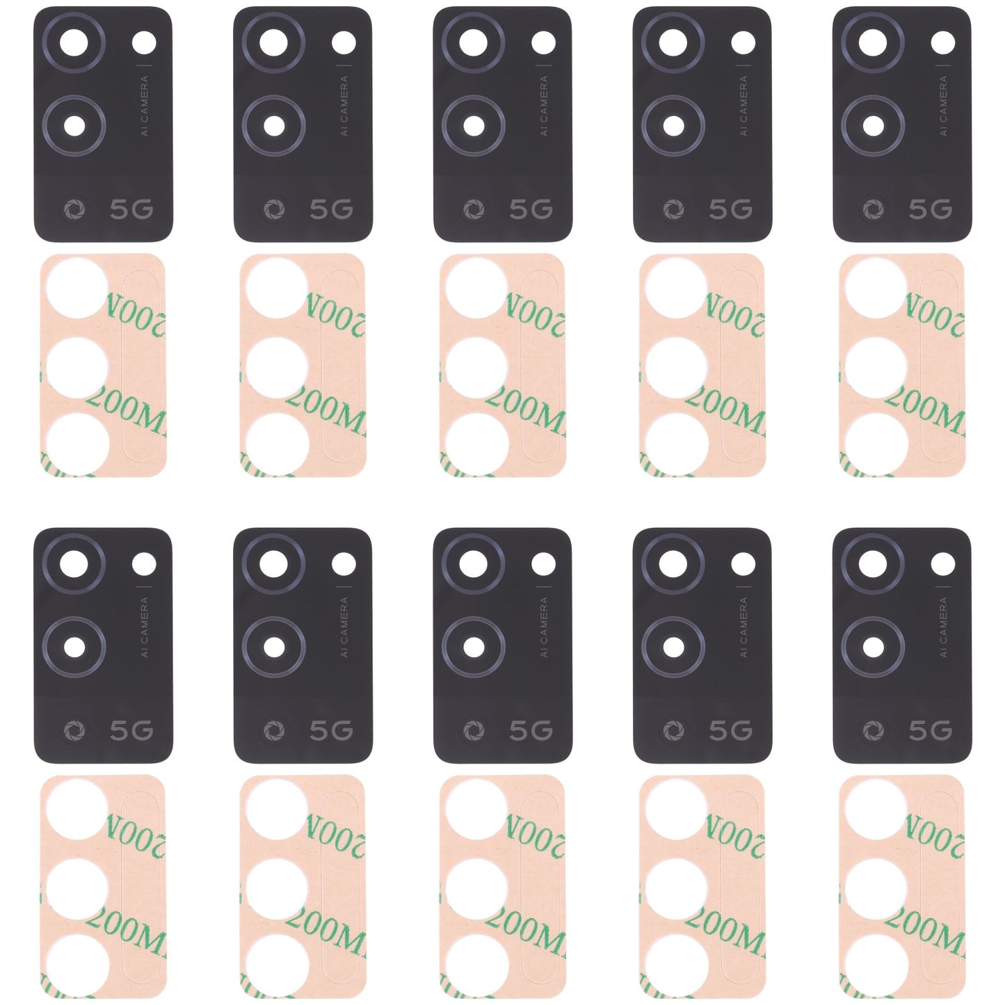 For OPPO A56 5G 10 PCS Back Camera Lens