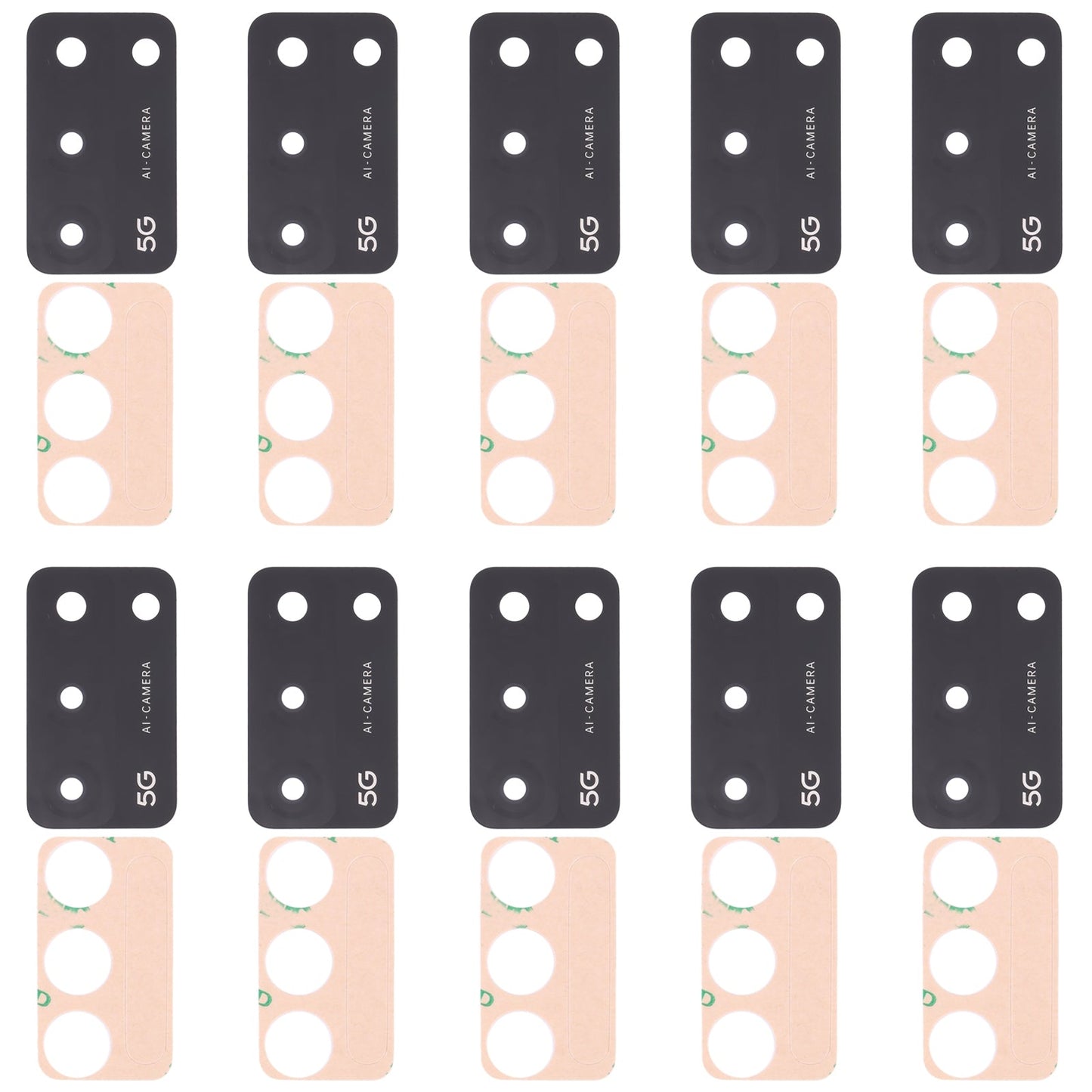 For OPPO A53S 5G 10 PCS Back Camera Lens