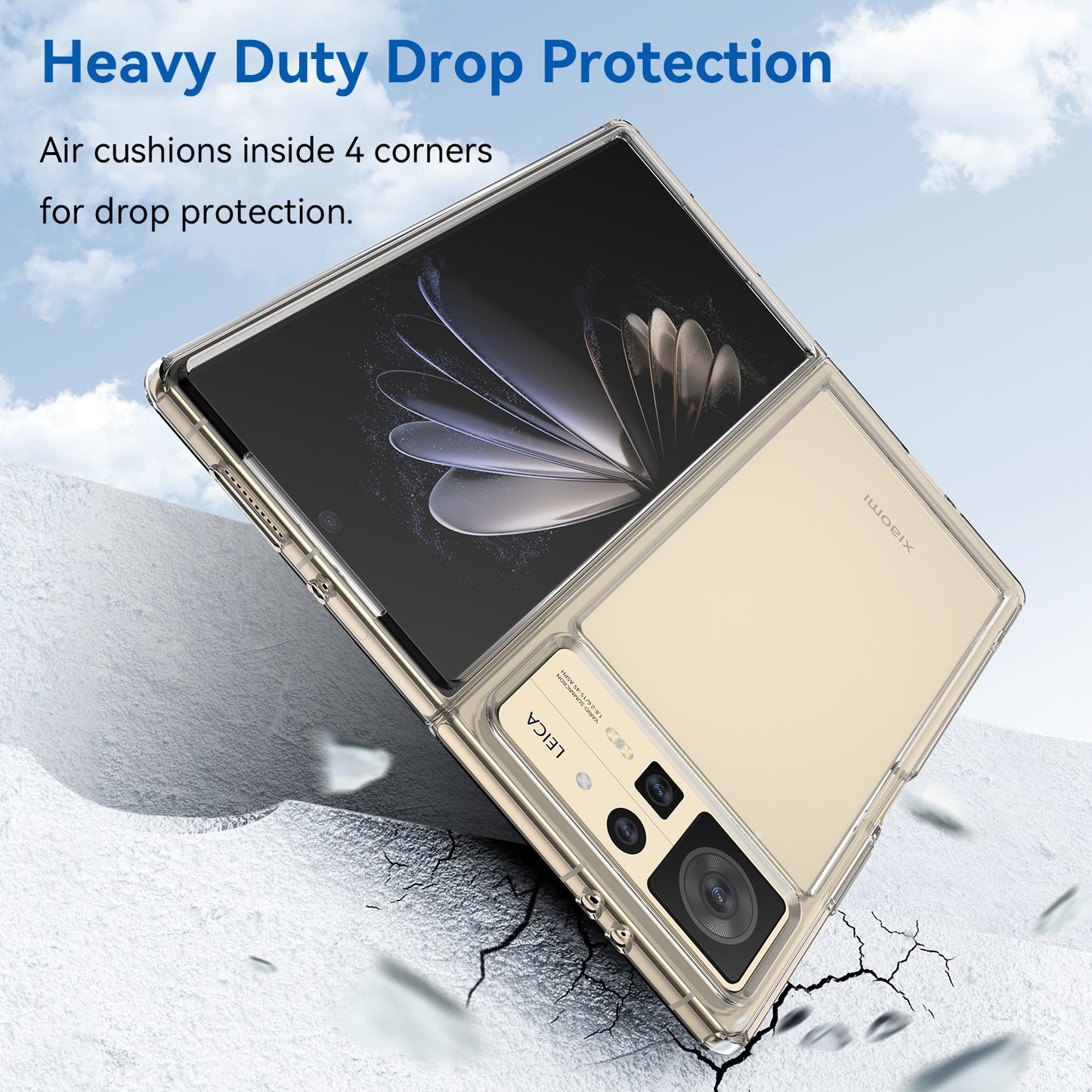 For Xiaomi Mix Fold 2 Candy Series TPU Phone Case(Transparent)