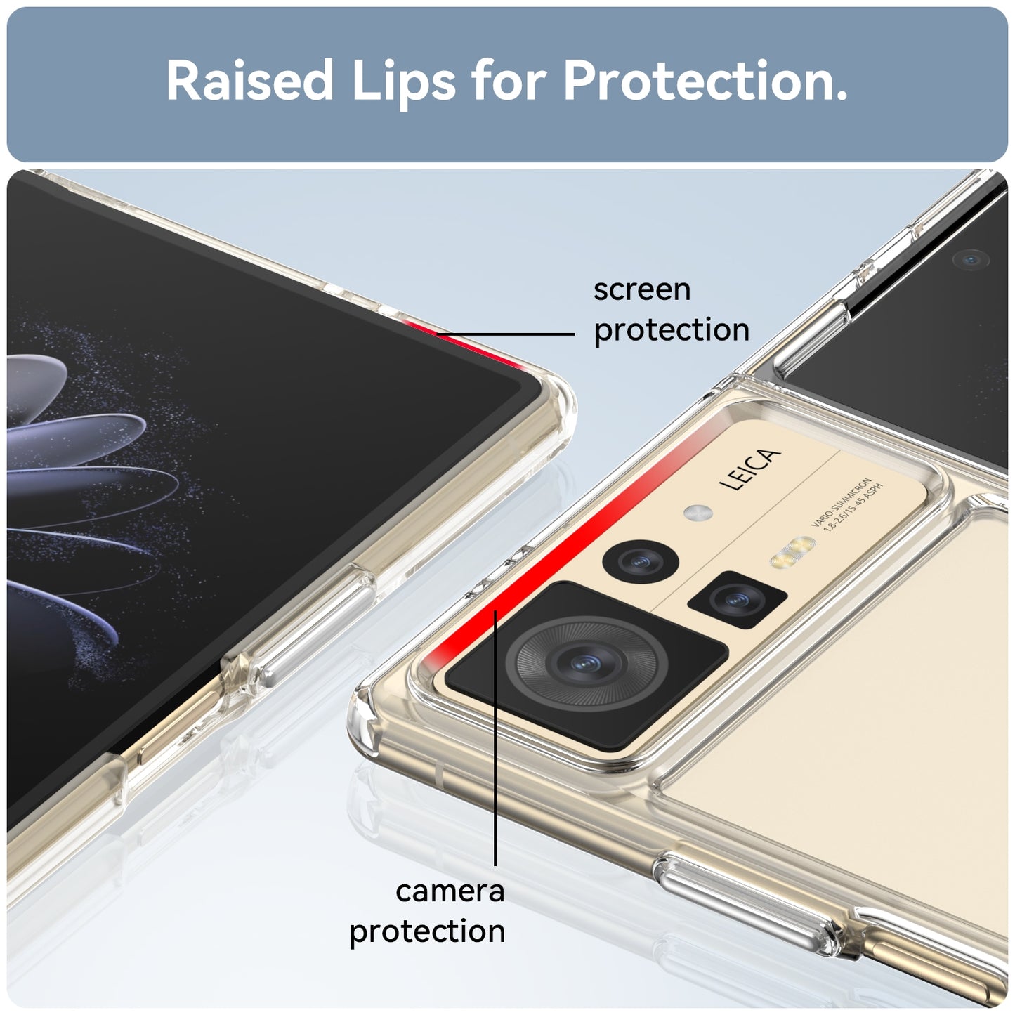 For Xiaomi Mix Fold 2 Candy Series TPU Phone Case(Transparent)