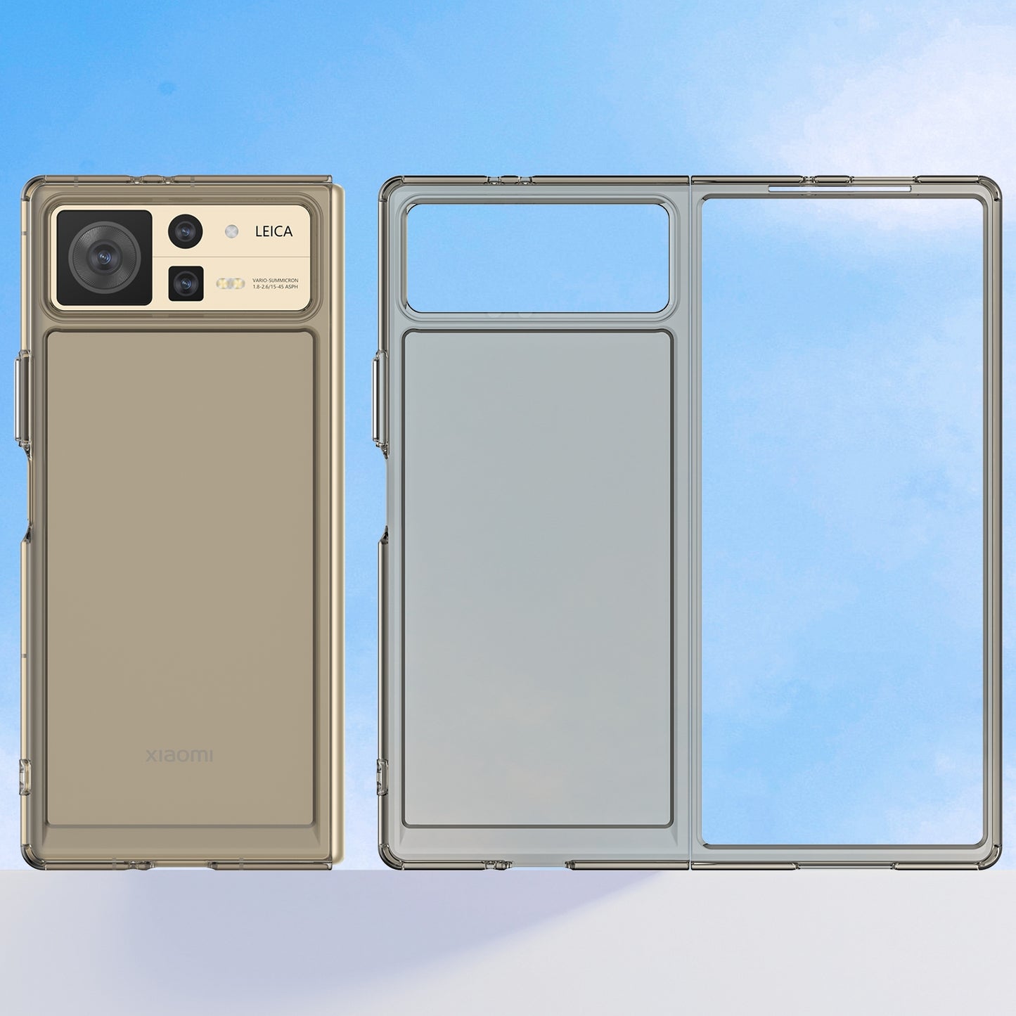 For Xiaomi Mix Fold 2 Candy Series TPU Phone Case(Transparent Grey)