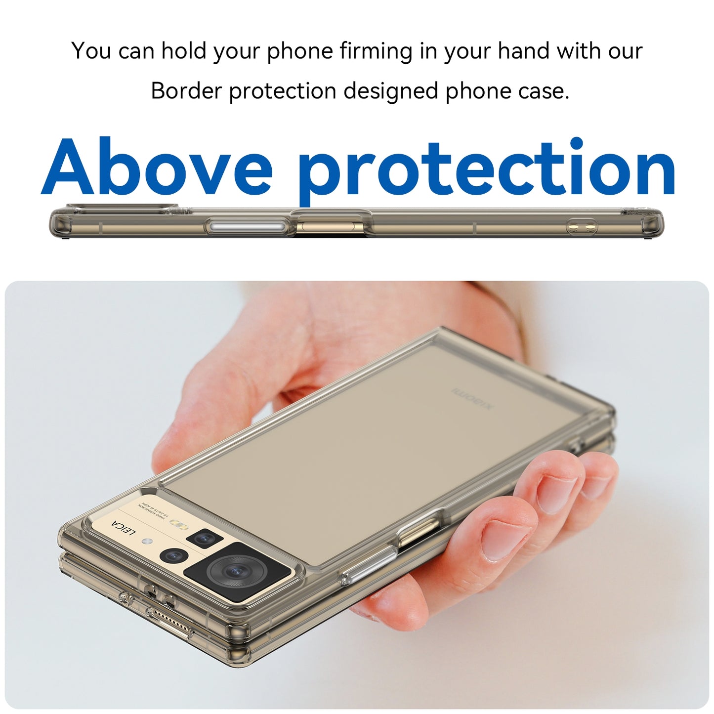 For Xiaomi Mix Fold 2 Candy Series TPU Phone Case(Transparent Grey)