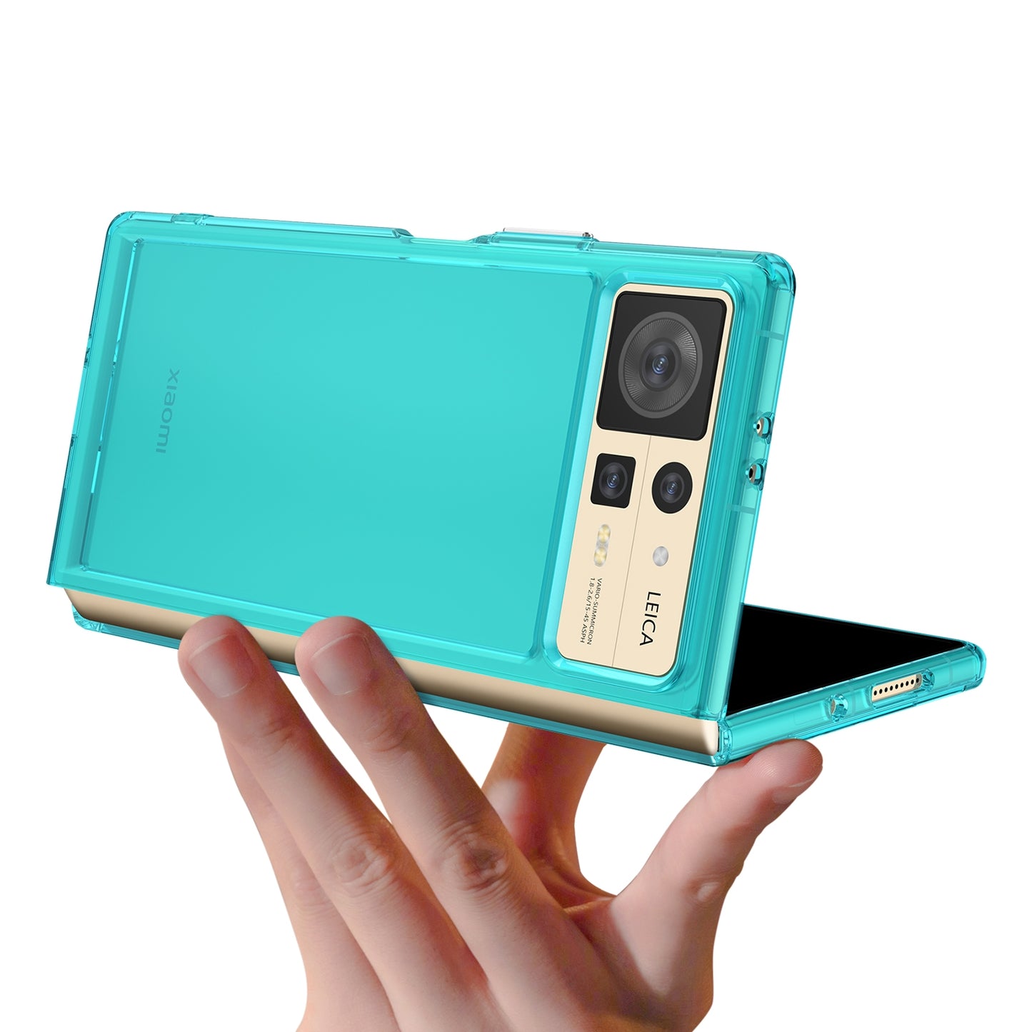 For Xiaomi Mix Fold 2 Candy Series TPU Phone Case(Transparent Blue)