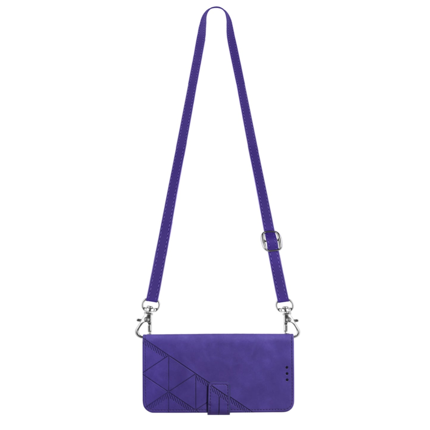 For Motorola Moto Edge 30 Pro / Edge+ 2022 Crossbody 3D Embossed Flip Leather Phone Case(Purple)