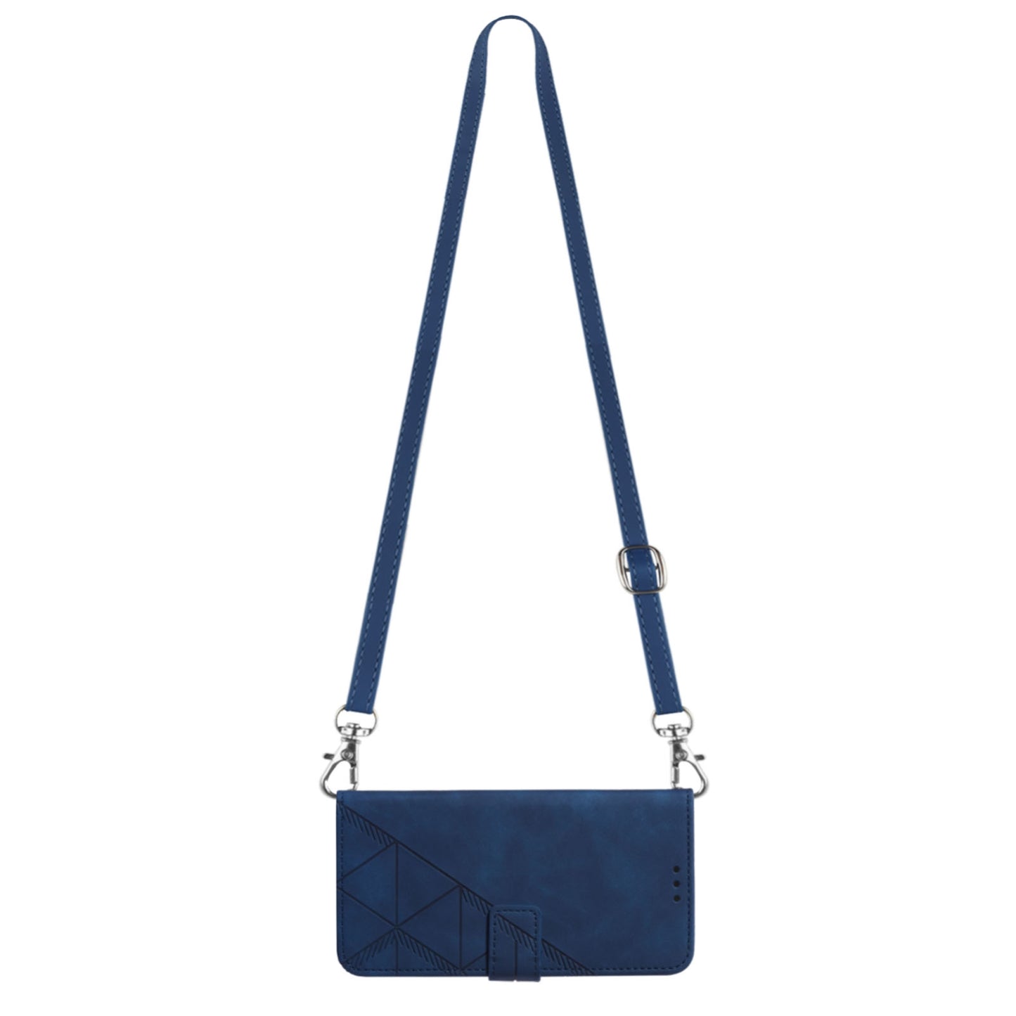 For Motorola Moto Edge 30 Pro / Edge+ 2022 Crossbody 3D Embossed Flip Leather Phone Case(Blue)