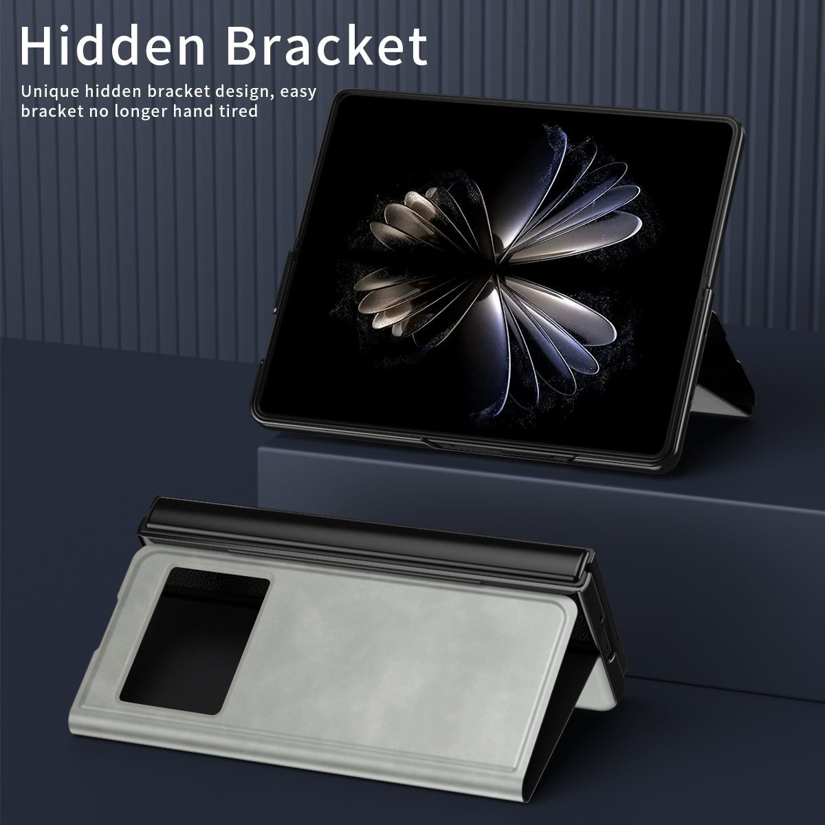 For Xiaomi Mix Fold 2 Celebrity Series Napa Texture Shockproof Phone Leather Case(White)