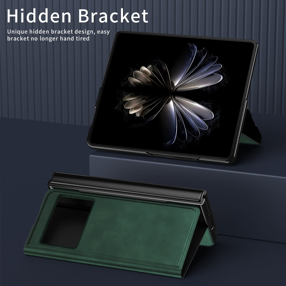 For Xiaomi Mix Fold 2 Celebrity Series Napa Texture Shockproof Phone Leather Case(Green)