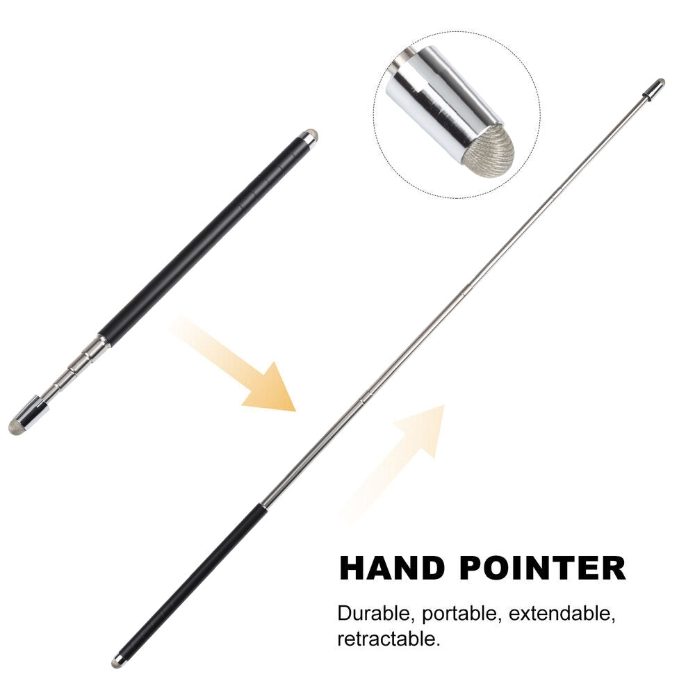 Universal Antenna Extended Double Cloth Head Stylus(Black)