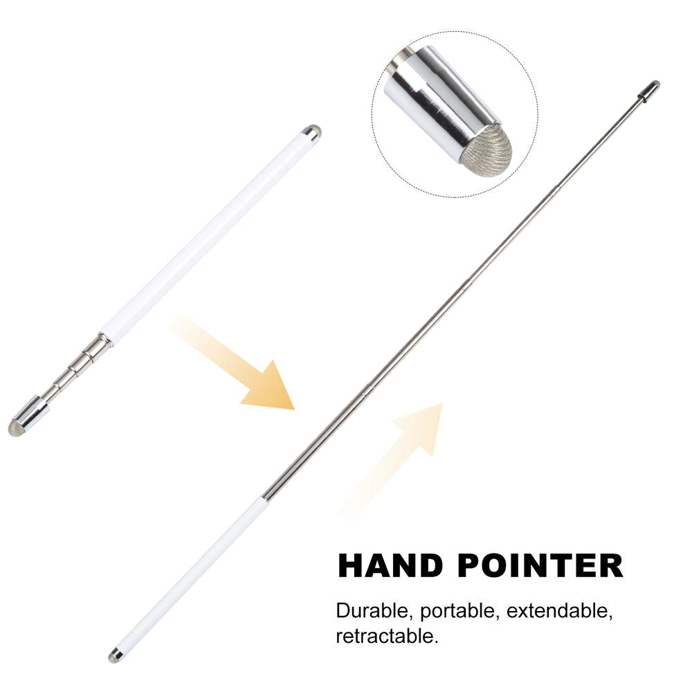 Universal Antenna Extended Double Cloth Head Stylus(White)