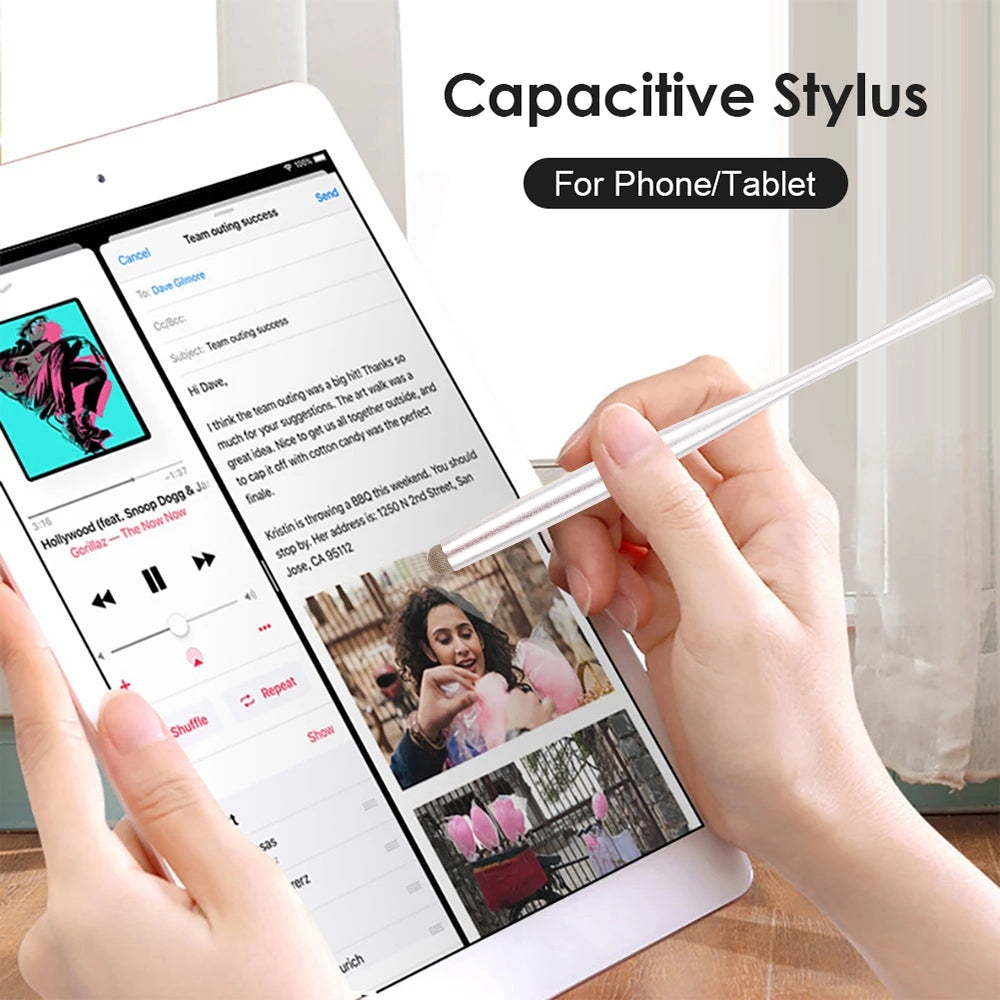 Universal Bottle Cloth Tip Stylus(Silver)