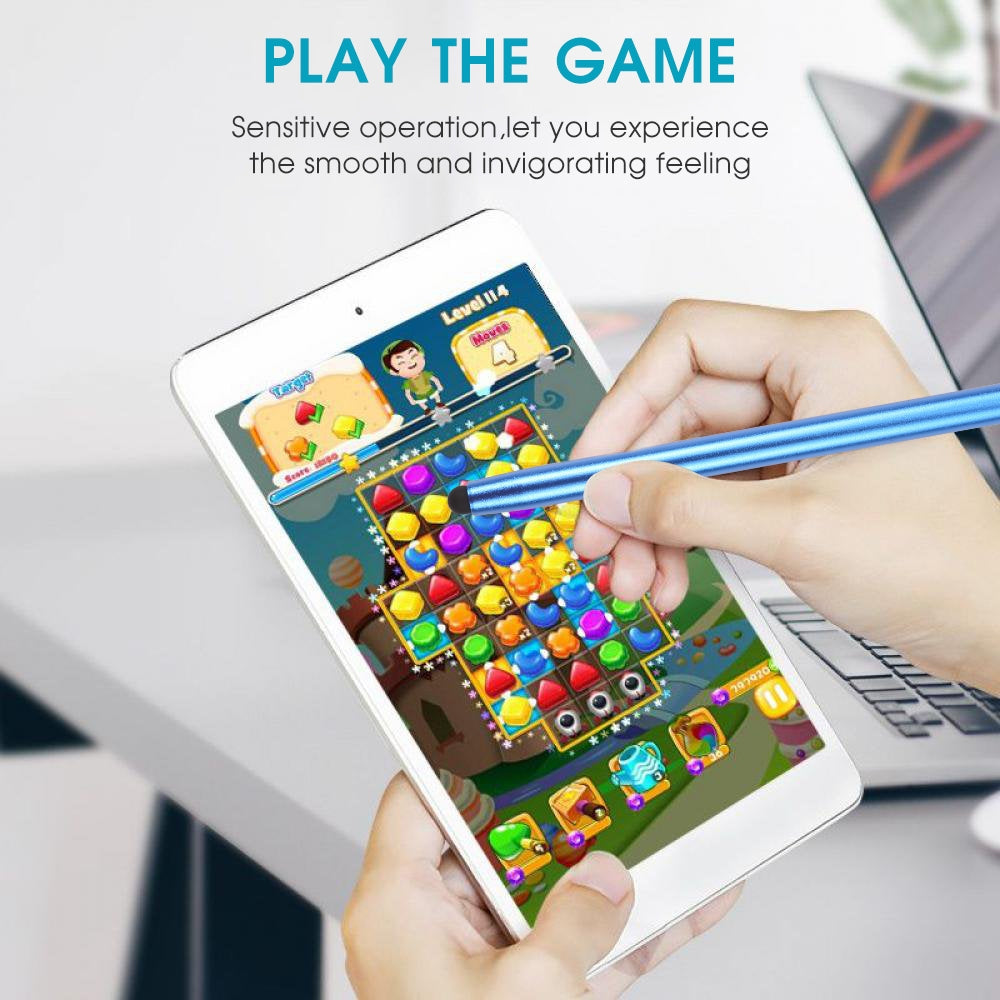 Universal Cloth Head + Silicone Head Stylus(Dark Blue)