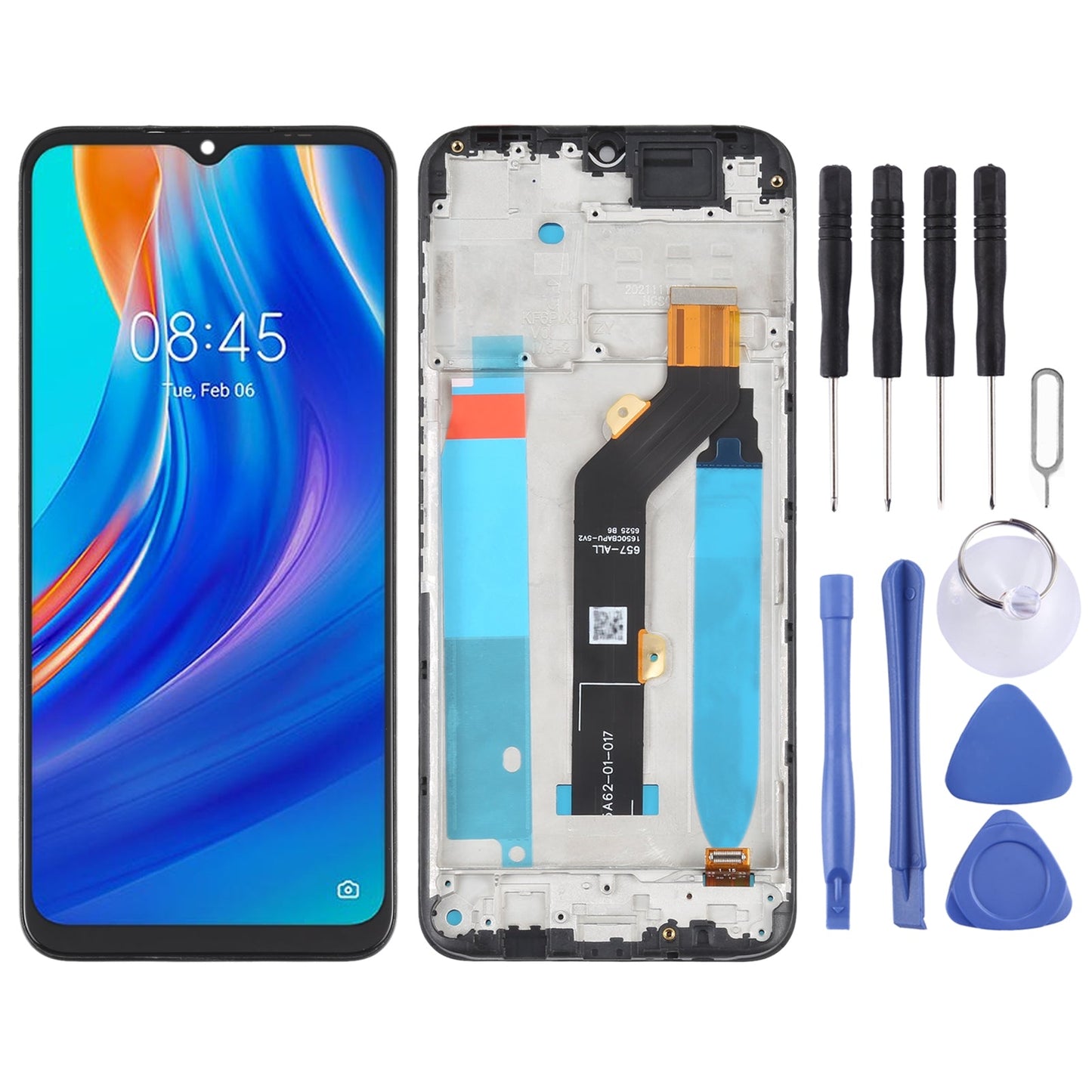 OEM LCD Screen For Tecno Spark 7T Digitizer Full Assembly with Frame