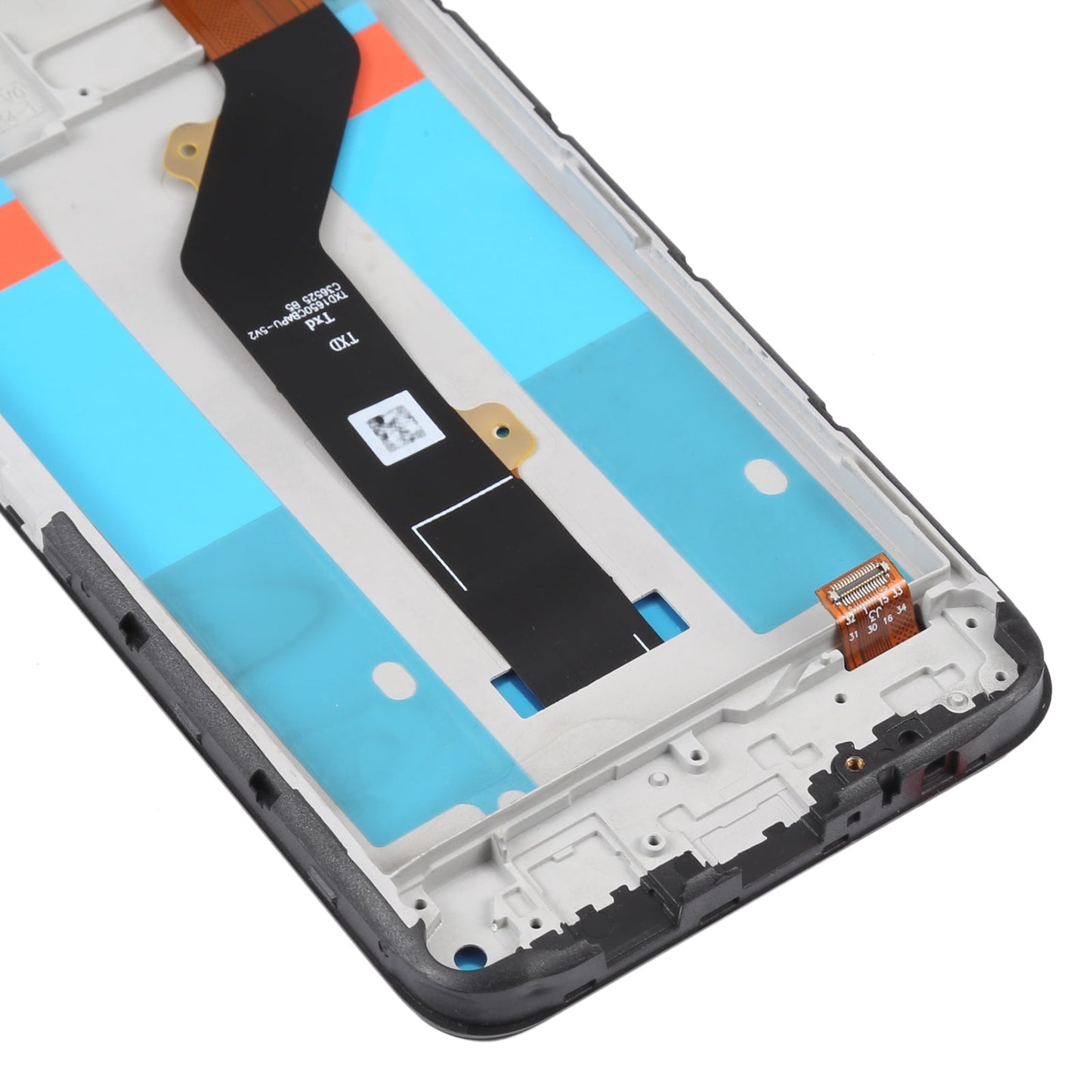 OEM LCD Screen For Tecno Spark 7 Digitizer Full Assembly with Frame