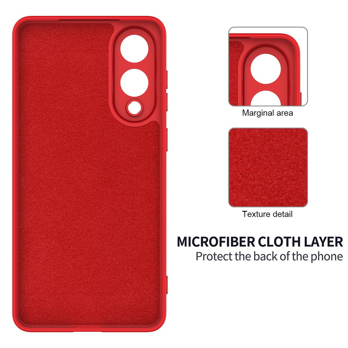 For Samsung Galaxy S25 Edge 5G Color Liquid Silicone Phone Case(Red)