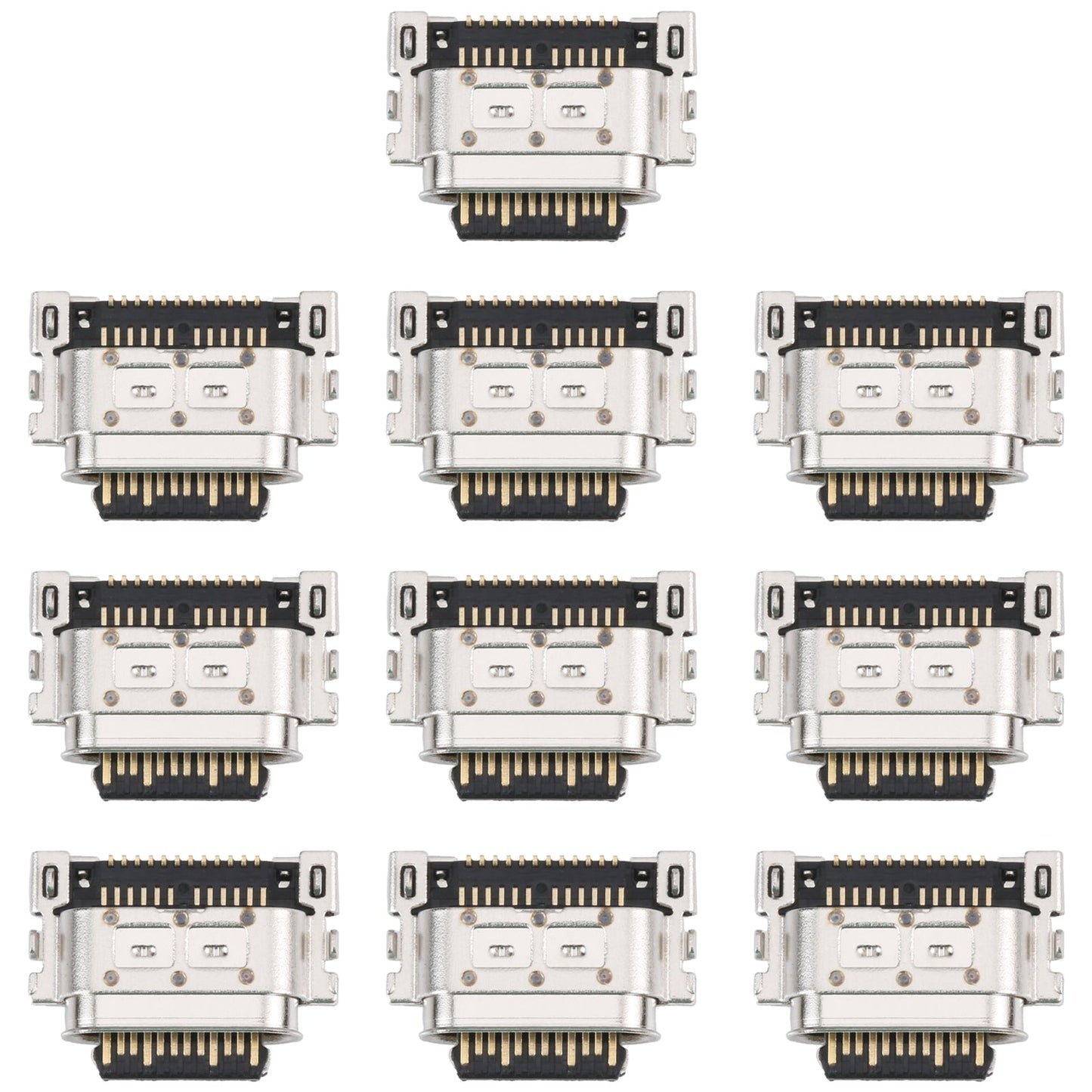 For Motorola Moto G100 / Edge S 10pcs Charging Port Connector