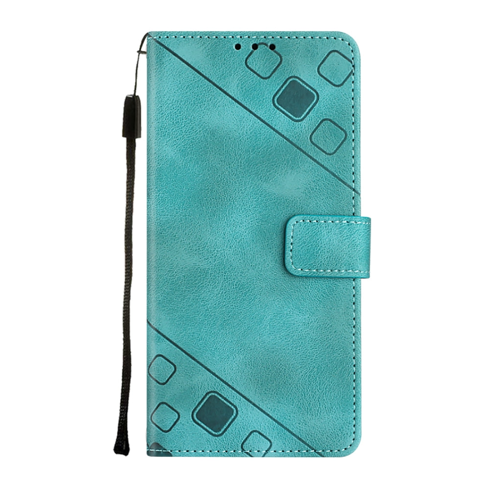For Motorola Edge 30 Pro / Edge+ 2022 Skin-feel Embossed Leather Phone Case(Green)