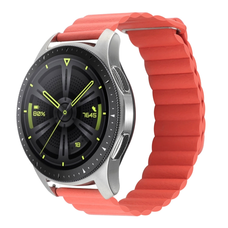 20mm Universal Magnetic Loop Leather Watch Band, For Amazfit GTS 4 / GTS 4 Mini / GTS 3